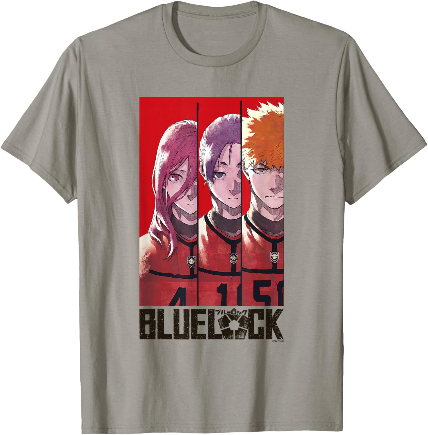 Blue Lock Chigiri Hyoma REO and Kunigami Split Epic Poster T-Shirt - T-Shirt | Sand