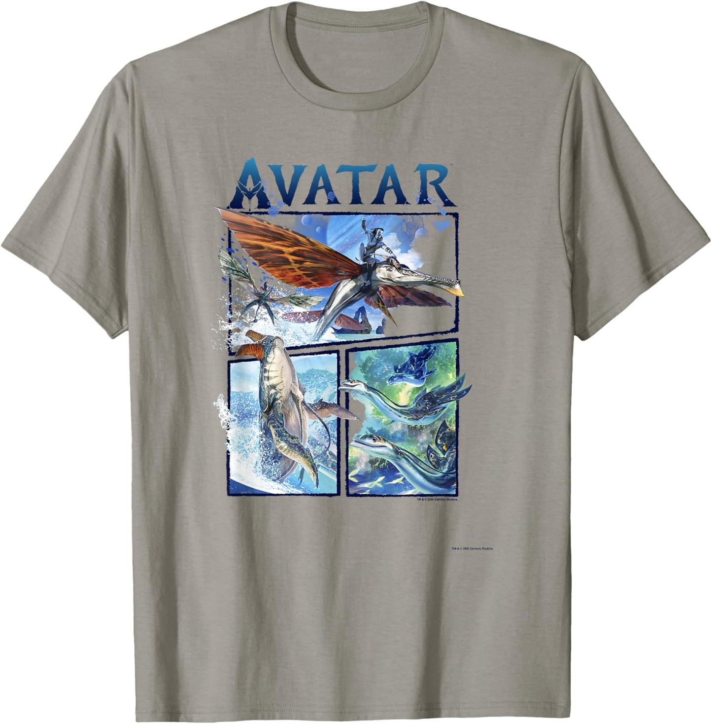 Avatar: The Way of Water Air And Sea Flight Panels T-Shirt - T-Shirt | Sand