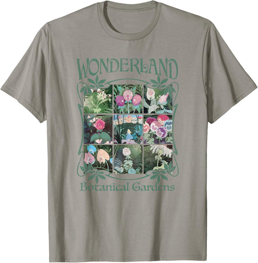 Disney Alice in Wonderland Botanical Gardens T-Shirt - T-Shirt | Sand
