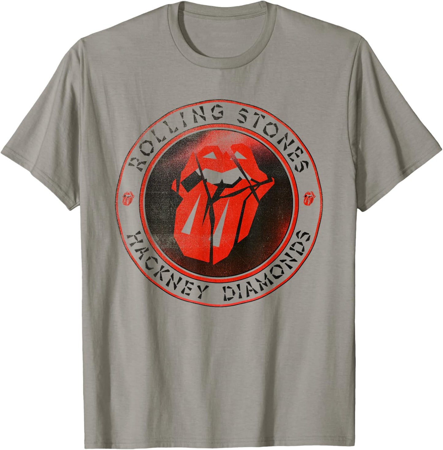 Official The Rolling Stones HD Circle Logo T-Shirt - T-Shirt | Sand