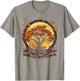 Fall Autumn falling leaves with Tree and Butterfly orange T-Shirt - T-Shirt | Sand