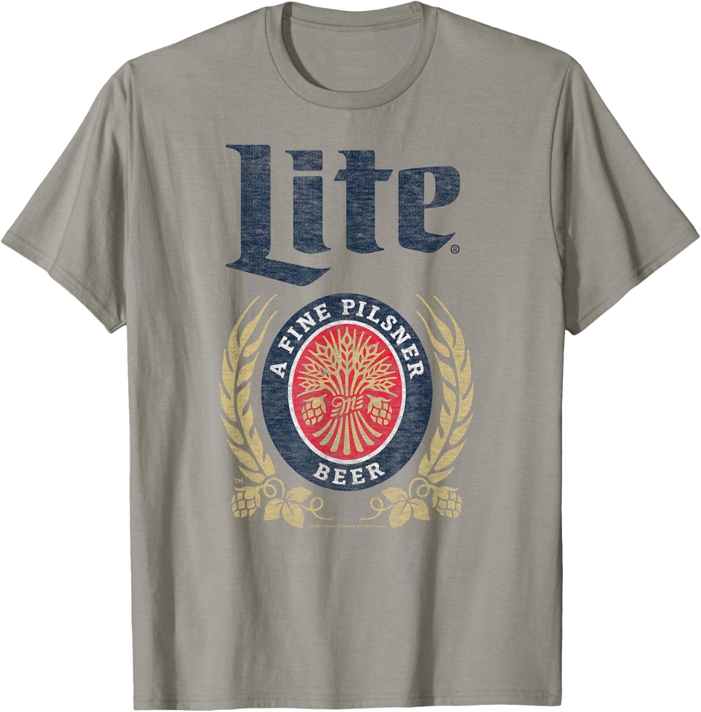 Miller Lite - Crest Logo T-Shirt - T-Shirt | Sand