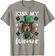 Dachshund Kiss my Wiener Funny St Patricks Day Dog T-Shirt - T-Shirt | Sand