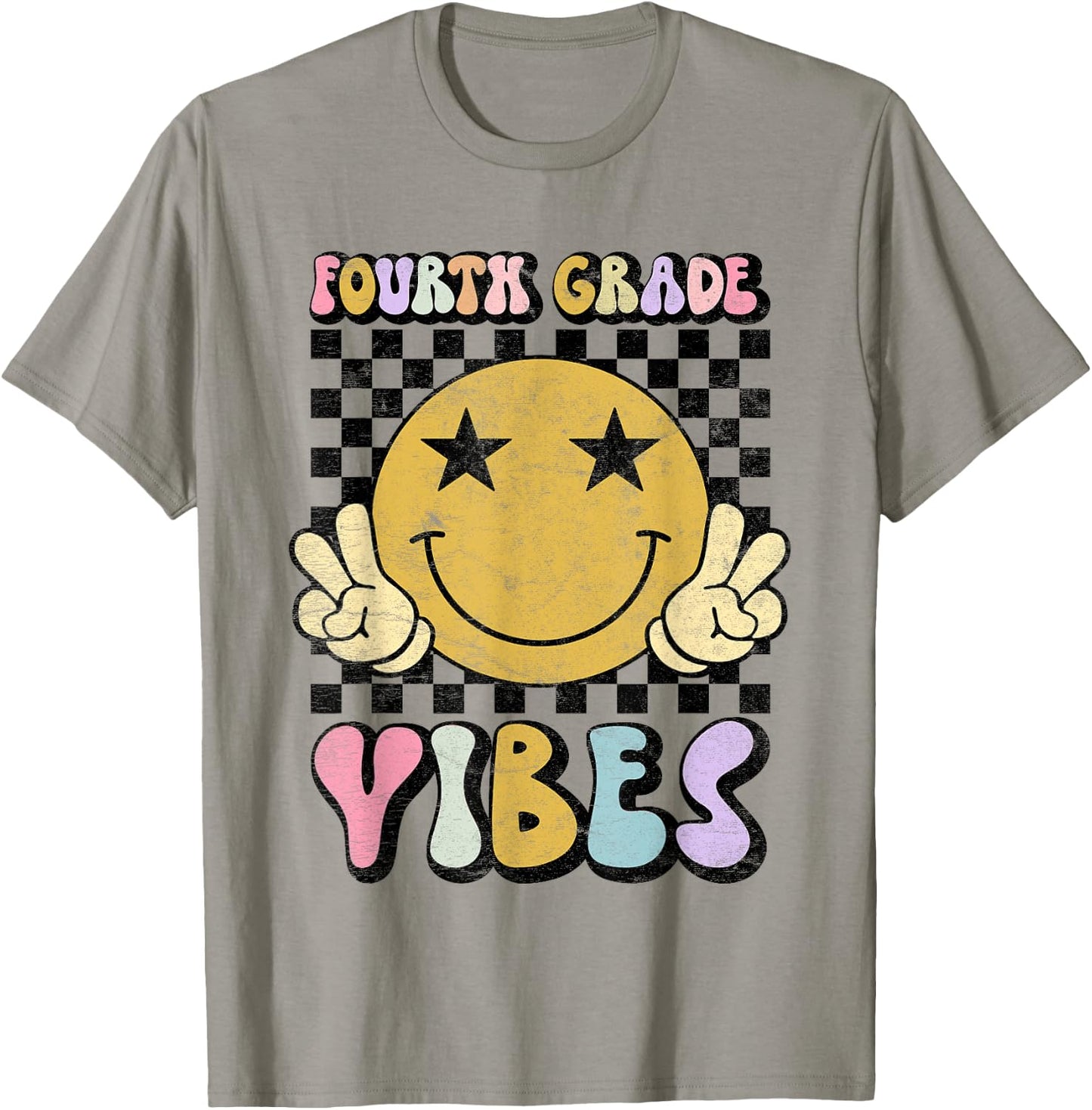 Fourth Grade Vibes 4th Grade Back to School Teacher Student T-Shirt - T-Shirt | Sand