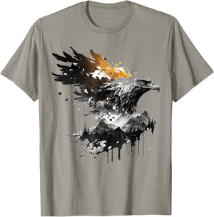 Art eagle bird motif animal T-Shirt - T-Shirt | Sand