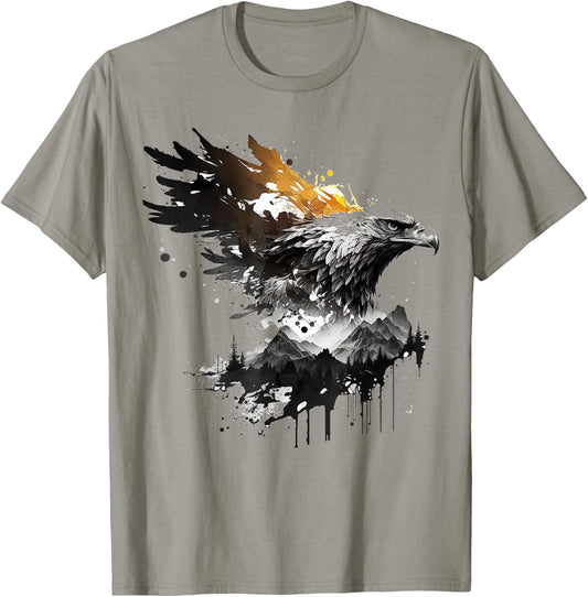 Art eagle bird motif animal T-Shirt - T-Shirt | Sand