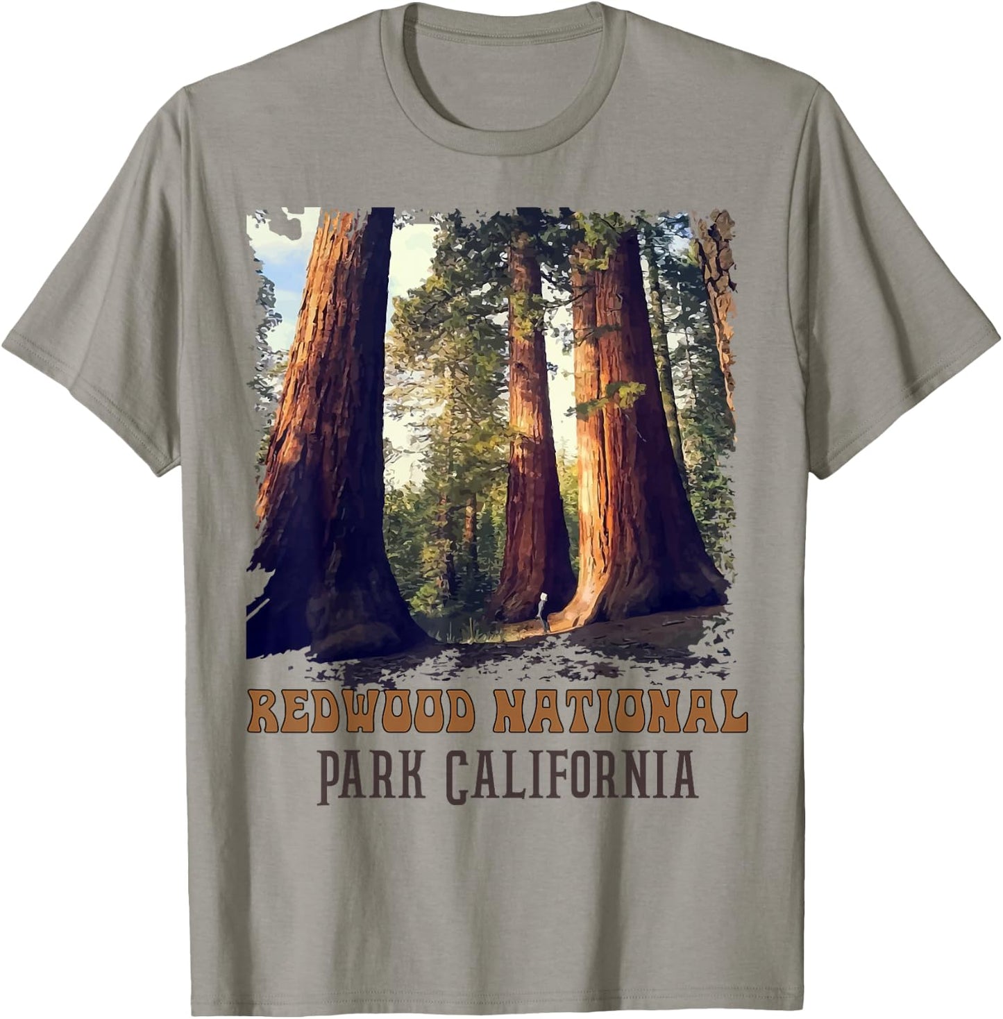 Redwoods Humboldt State Park Redwoods California T-Shirt - T-Shirt | Sand