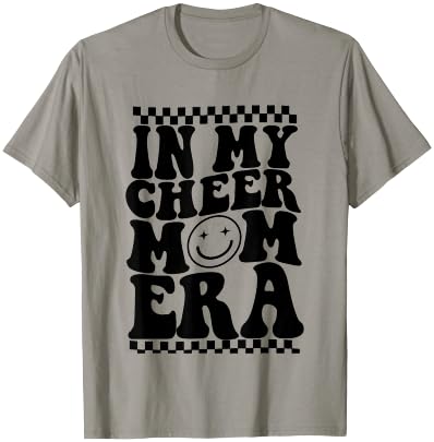 In My Cheer Mom Era Trendy Cheerleading Football Mom Life T-Shirt - T-Shirt | Sand