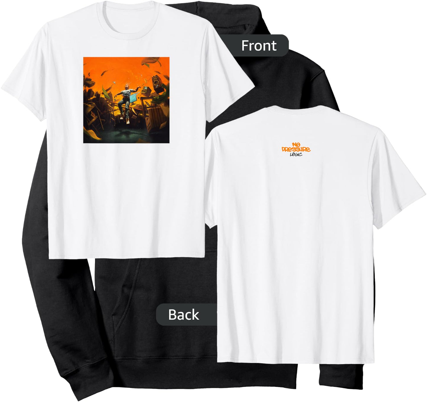 Logic No Pressure Cover Hoodie - Hoodie | Black
