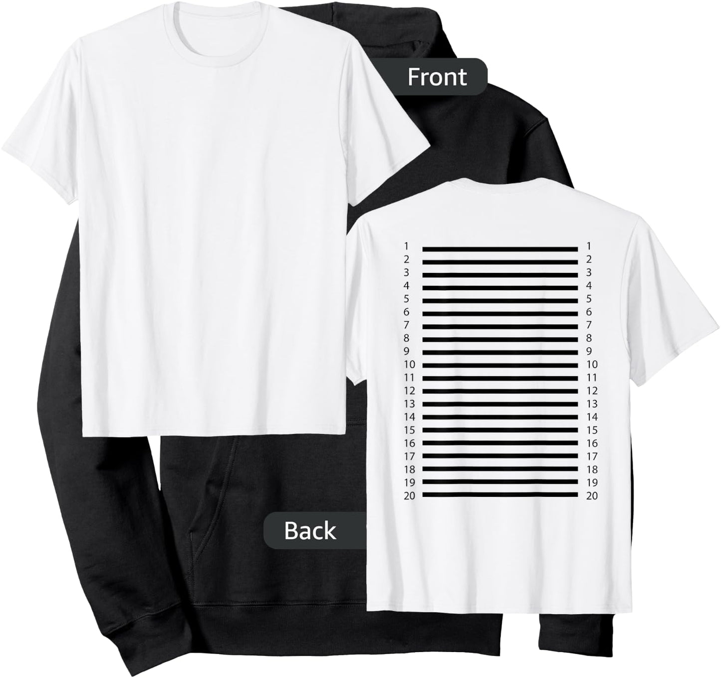Track Your Long Hair - Length Check on The Back of The Small Hoodie - Hoodie | Black