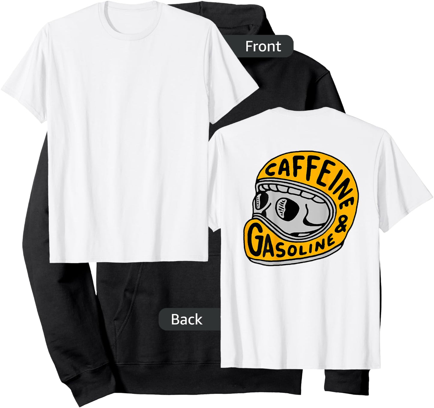 Caffeine and Gasoline Hoodie - Hoodie | Black