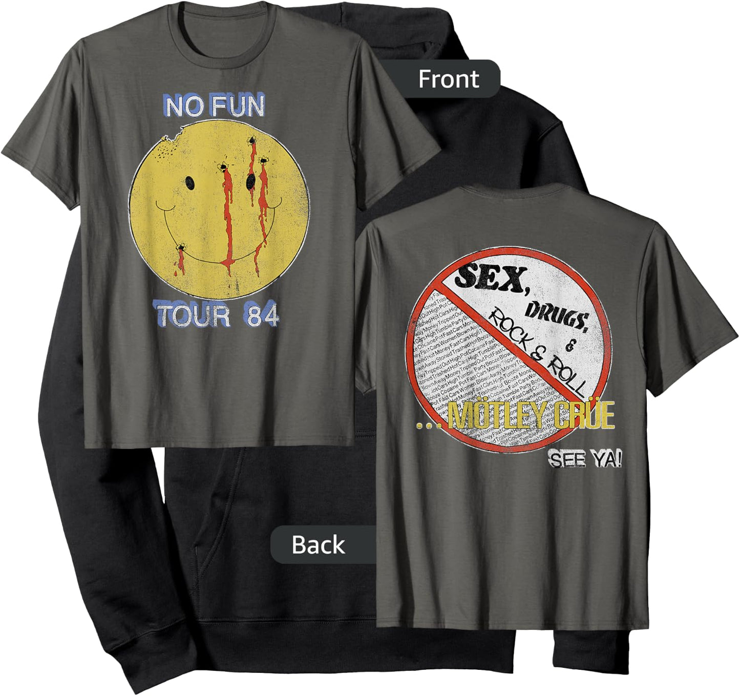 Mötley Crüe – No Fun on Asphalt Hoodie - Hoodie | Black