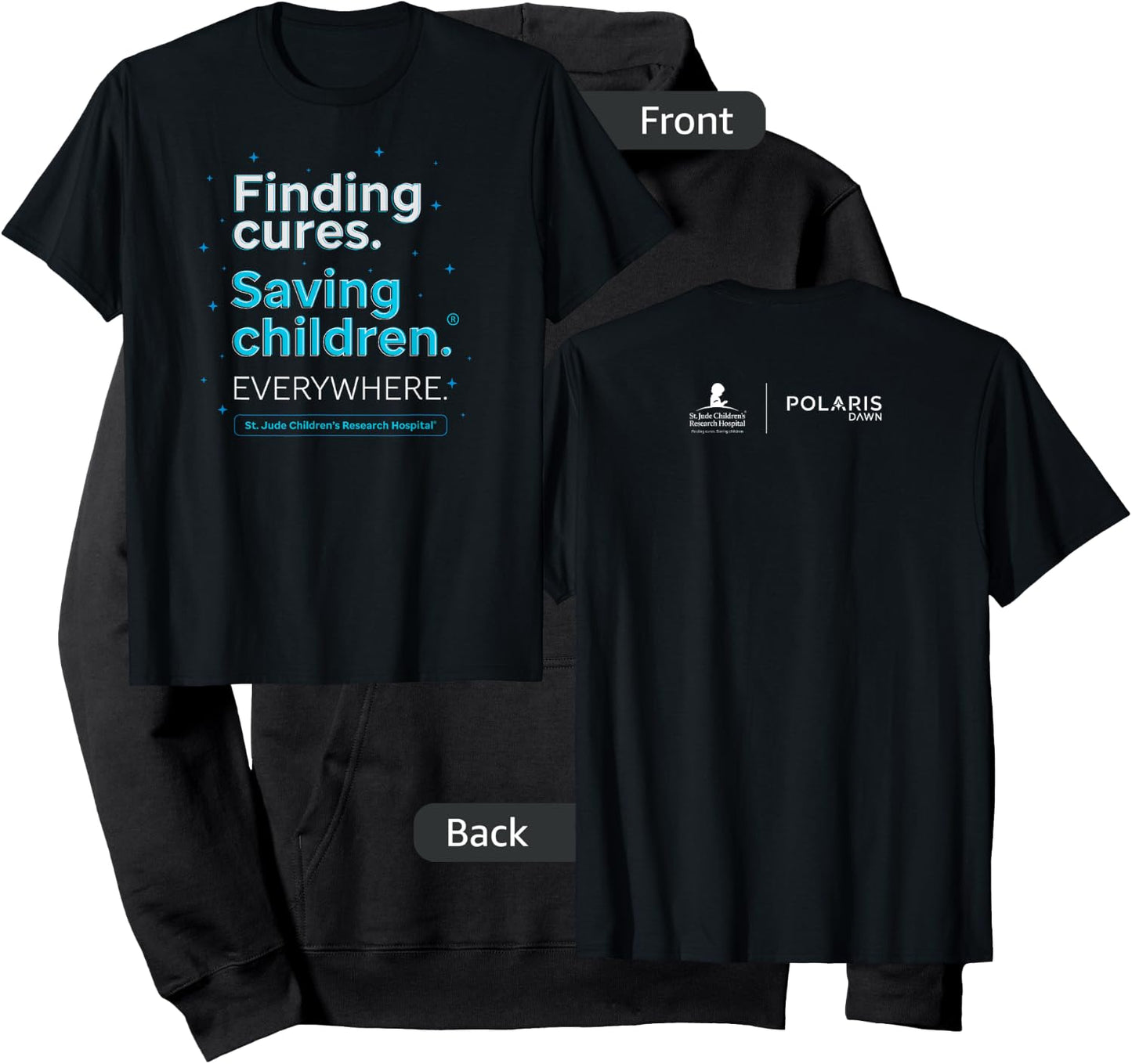 St. Jude Finding Cures. Saving Children. Everywhere Hoodie - Hoodie | Black