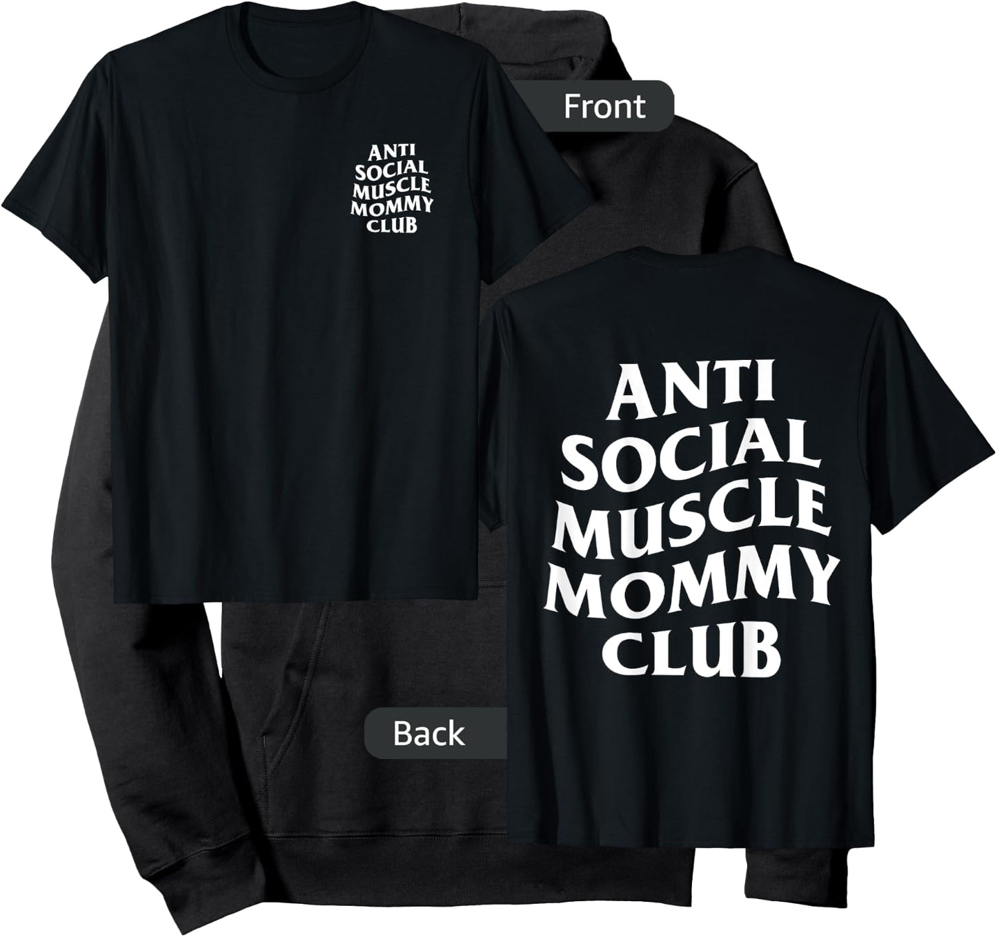 Anti Social Muscle Mommy Club Hoodie - Hoodie | Black