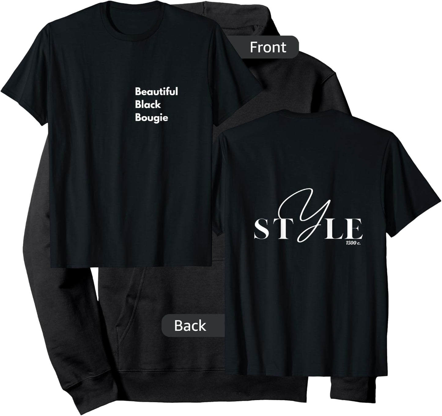 Beautiful Black Bougie Hoodie - Hoodie | Black
