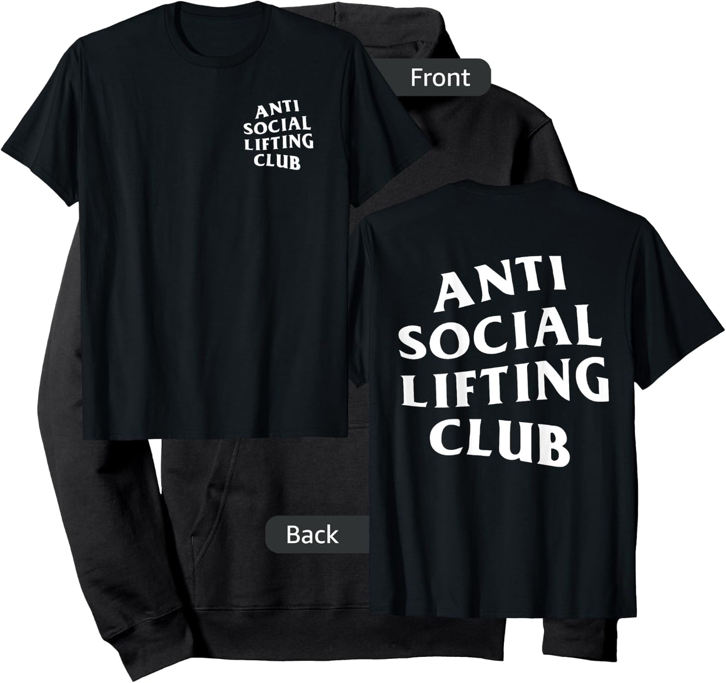 Anti Social Lifting Club White Hoodie - Hoodie | Black