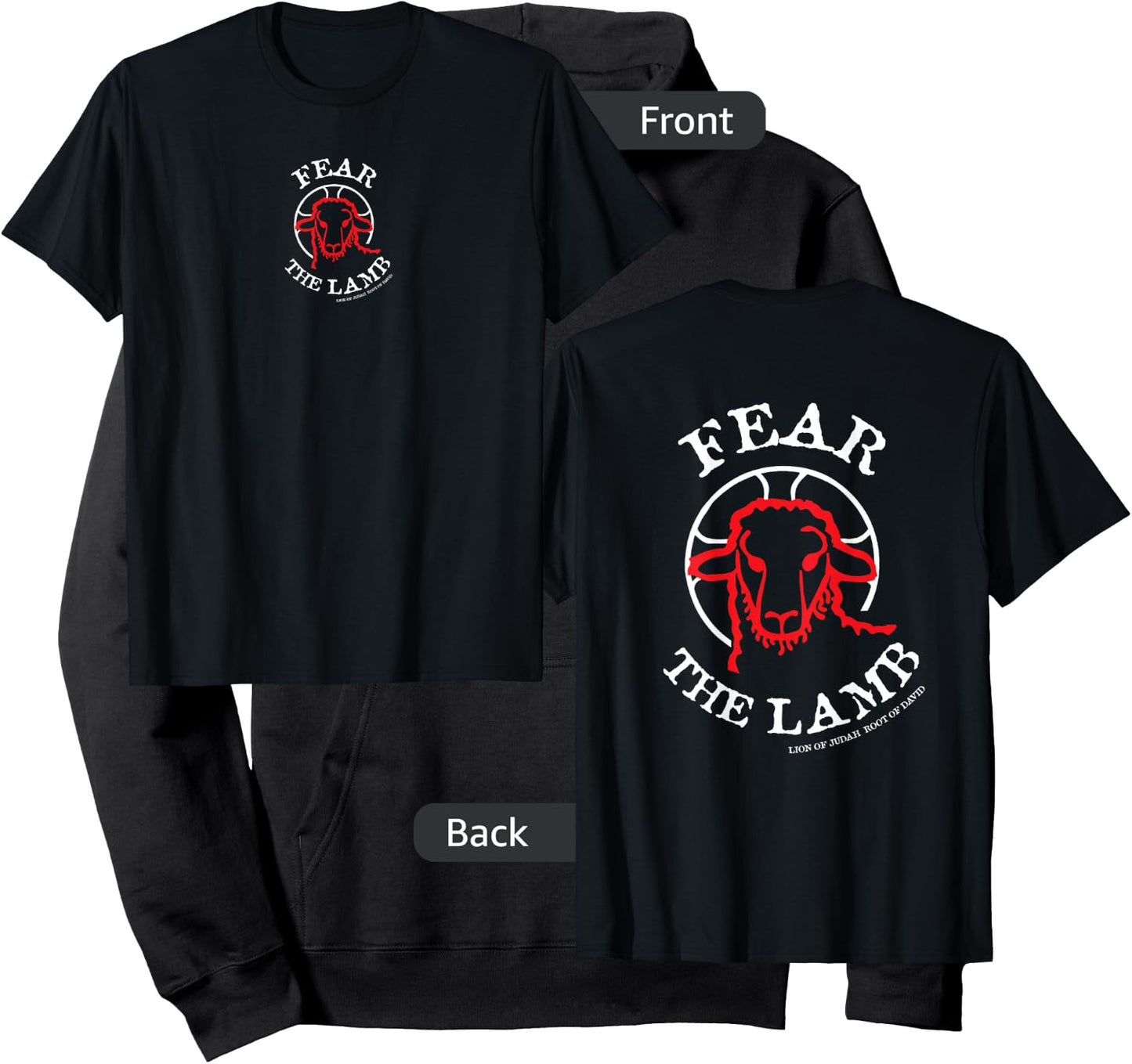 FirefromHeaven Fear the LAMB OF GOD KING Jesus Christ Christian Revelation Hoodie - Hoodie | Black