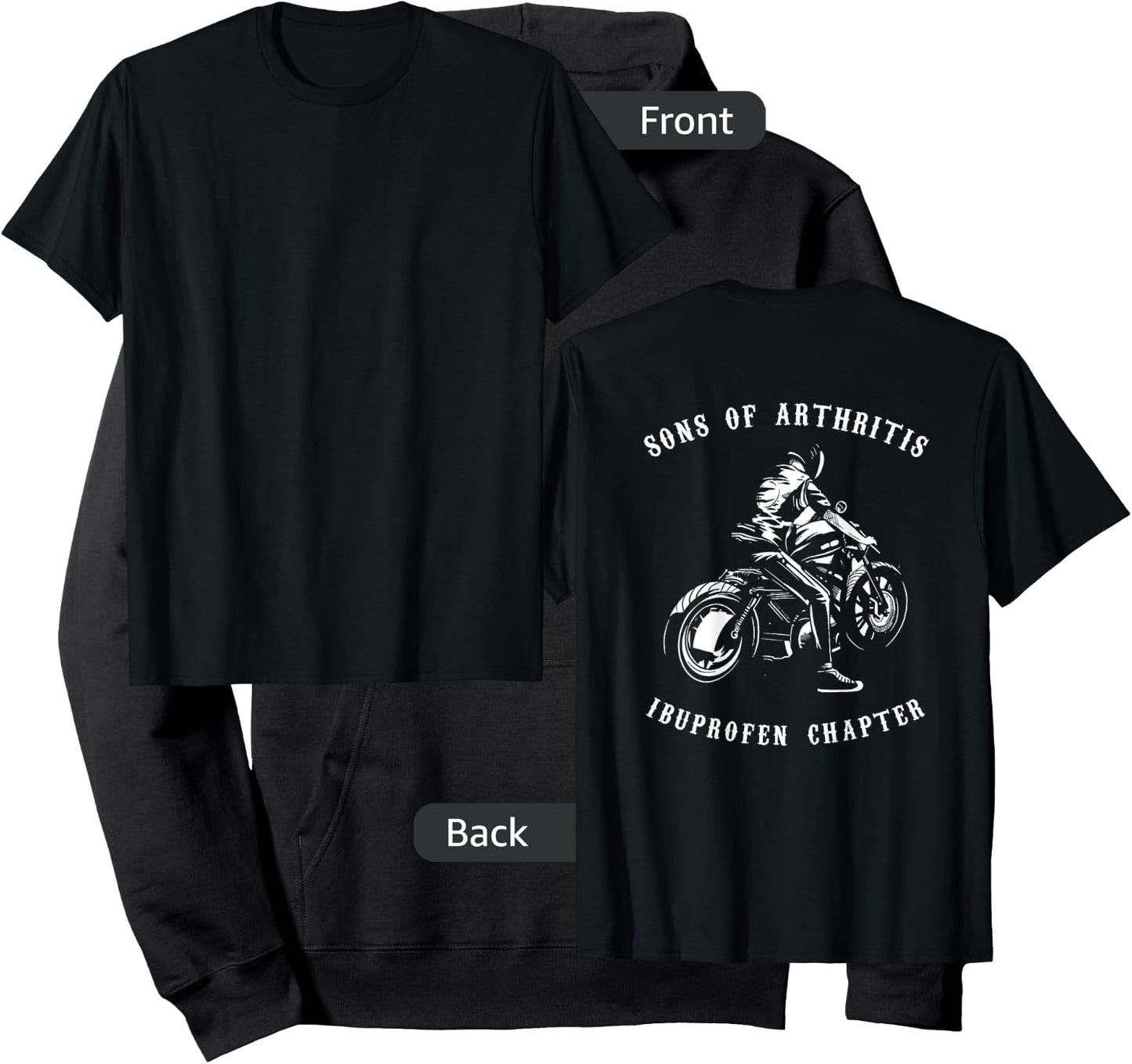 Sons With Arthritis Ibuprofen Chapter Biker Motorcyclist Hoodie - Hoodie | Black