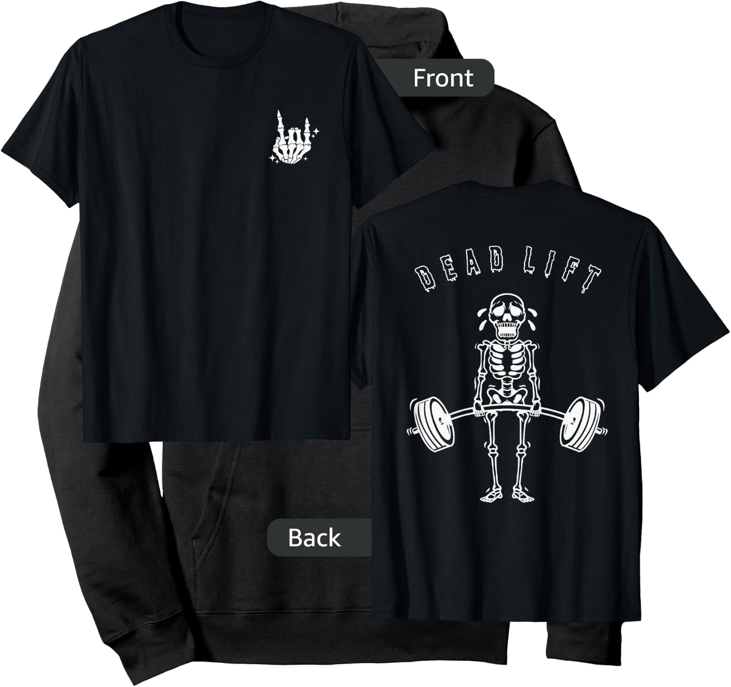 TheGodsEnvyUs Men's Halloween Skeleton Graphic Gym , Black, Small Hoodie - Hoodie | Black
