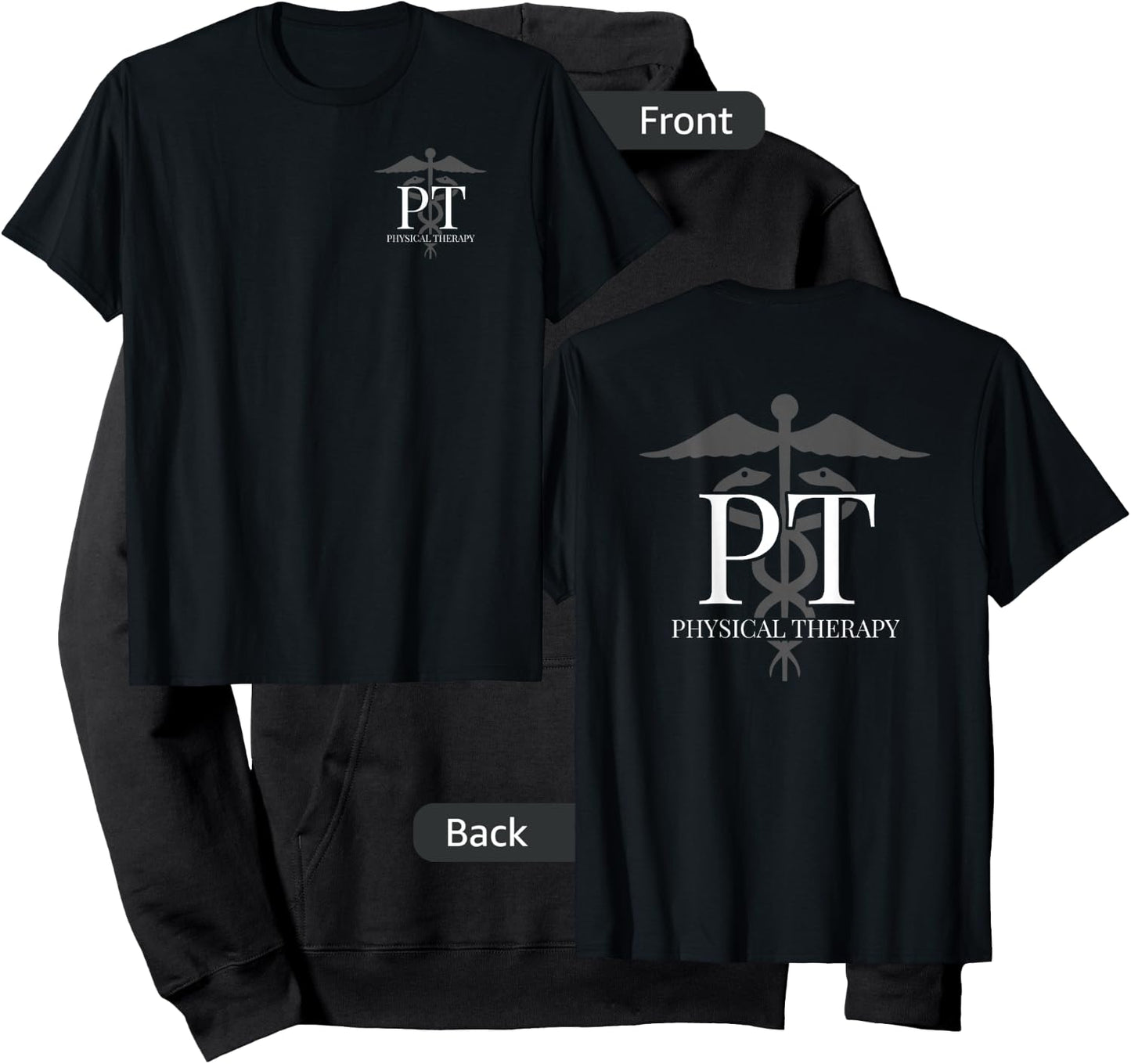 Physical Therapy - PT - Front / Back - Physical Therapist Hoodie - Hoodie | Black