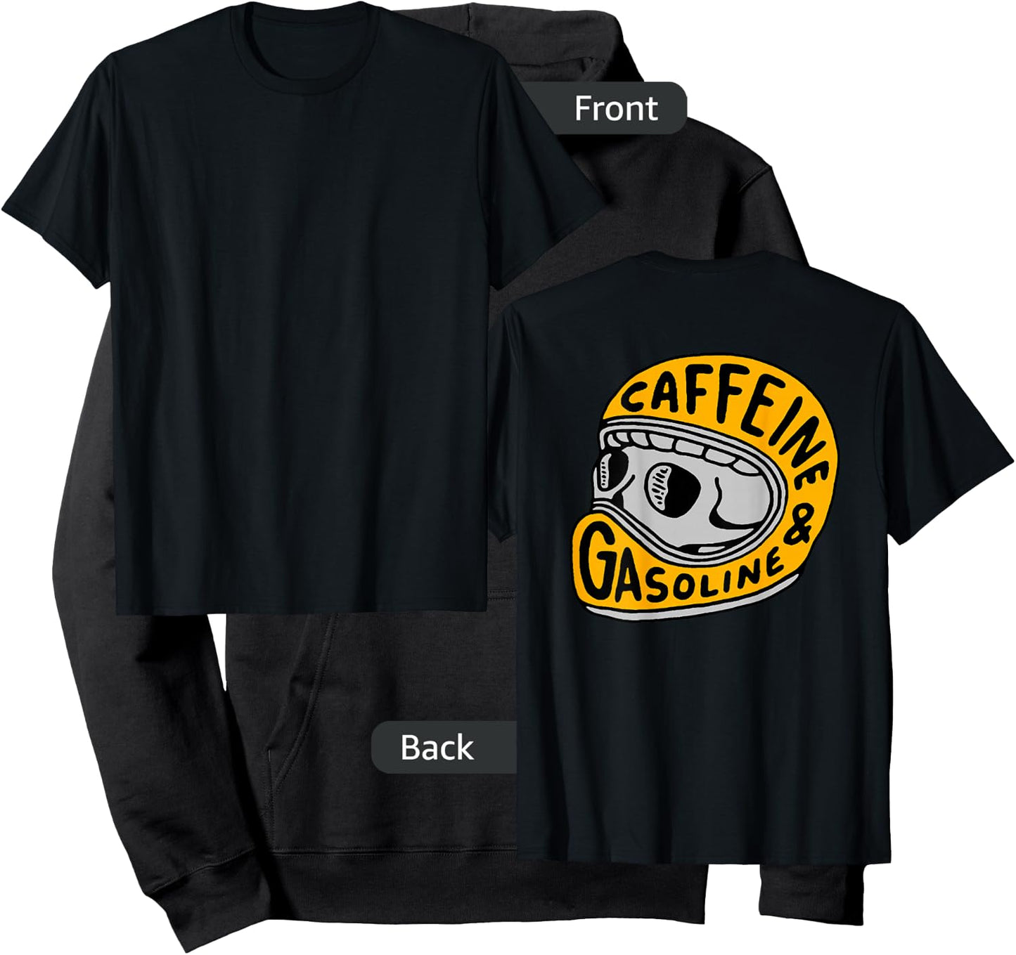 Caffeine and Gasoline Hoodie - Hoodie | Black