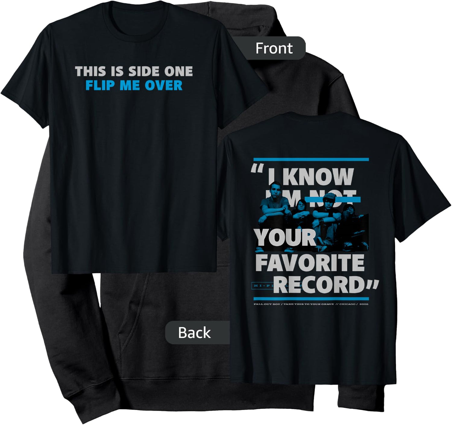 Fall Out Boy - Your Favorite Record Hoodie - Hoodie | Black