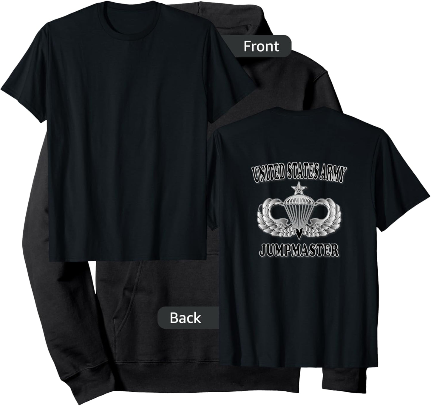 Jumpmaster- Senior Wings (Back Design) Hoodie - Hoodie | Black
