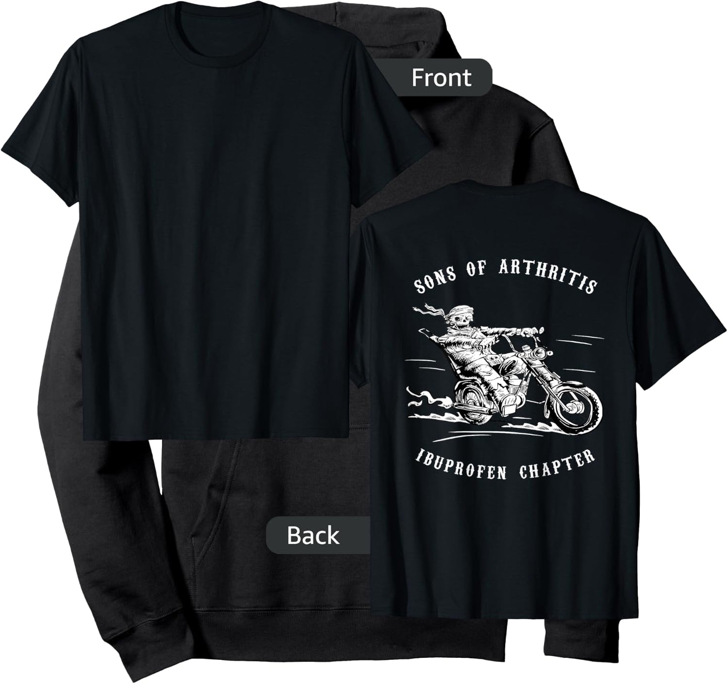 Sons With Arthritis Ibuprofen Chapter Biker Motorcyclist Hoodie - Hoodie | Black
