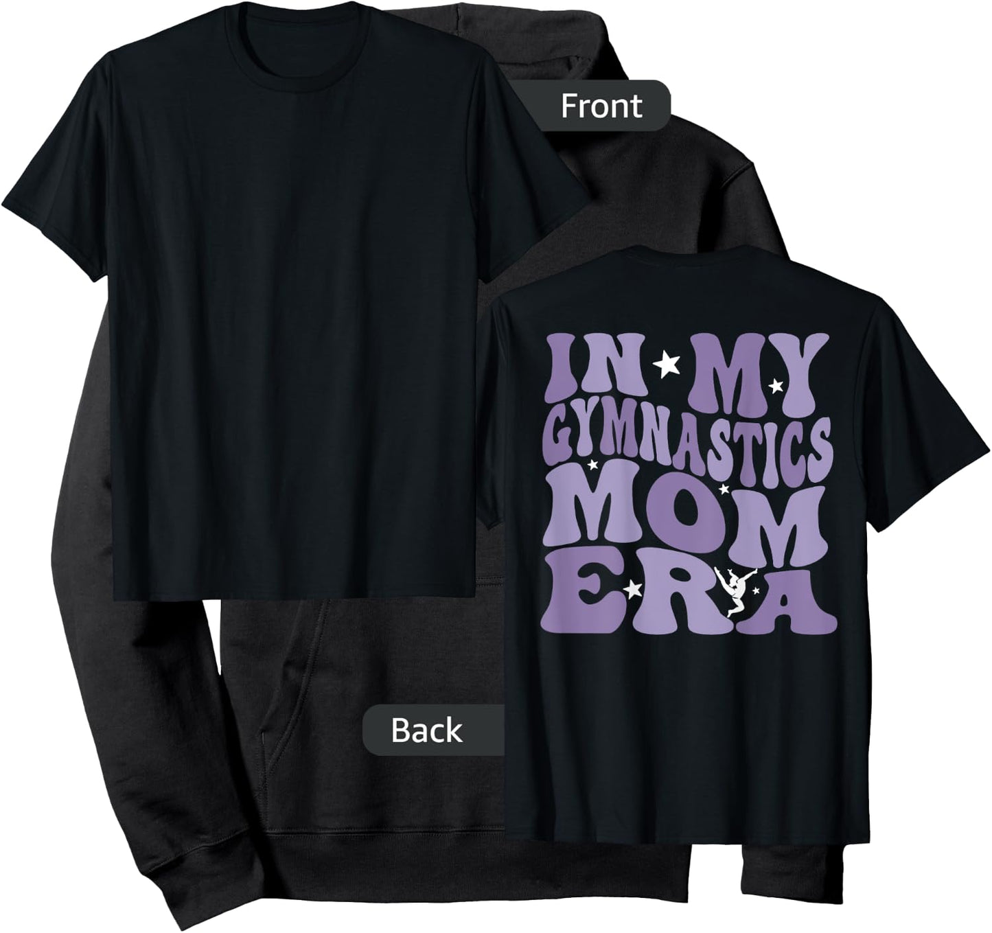 In My Gymnastics Mom Era (on back) Hoodie - Hoodie | Black