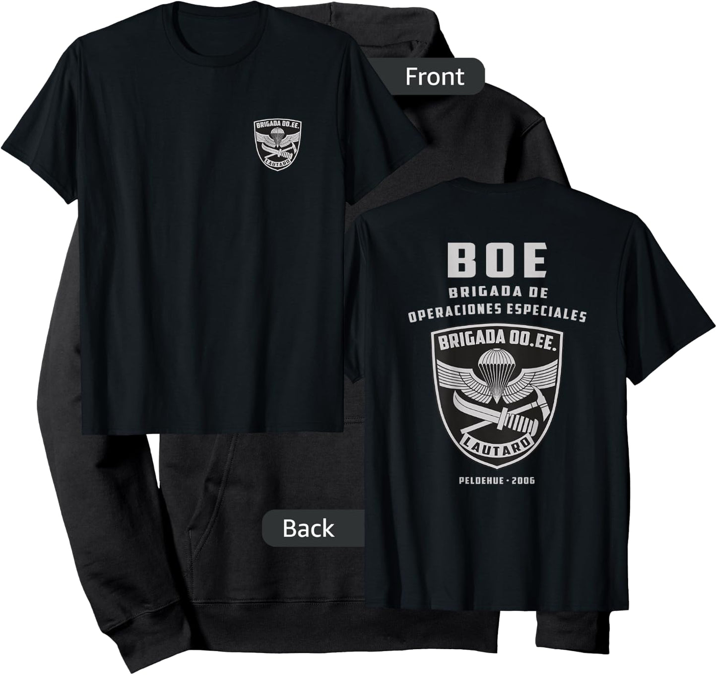 Chilean Army Special Force Lautaro Brigade Chile Military Hoodie - Hoodie | Black
