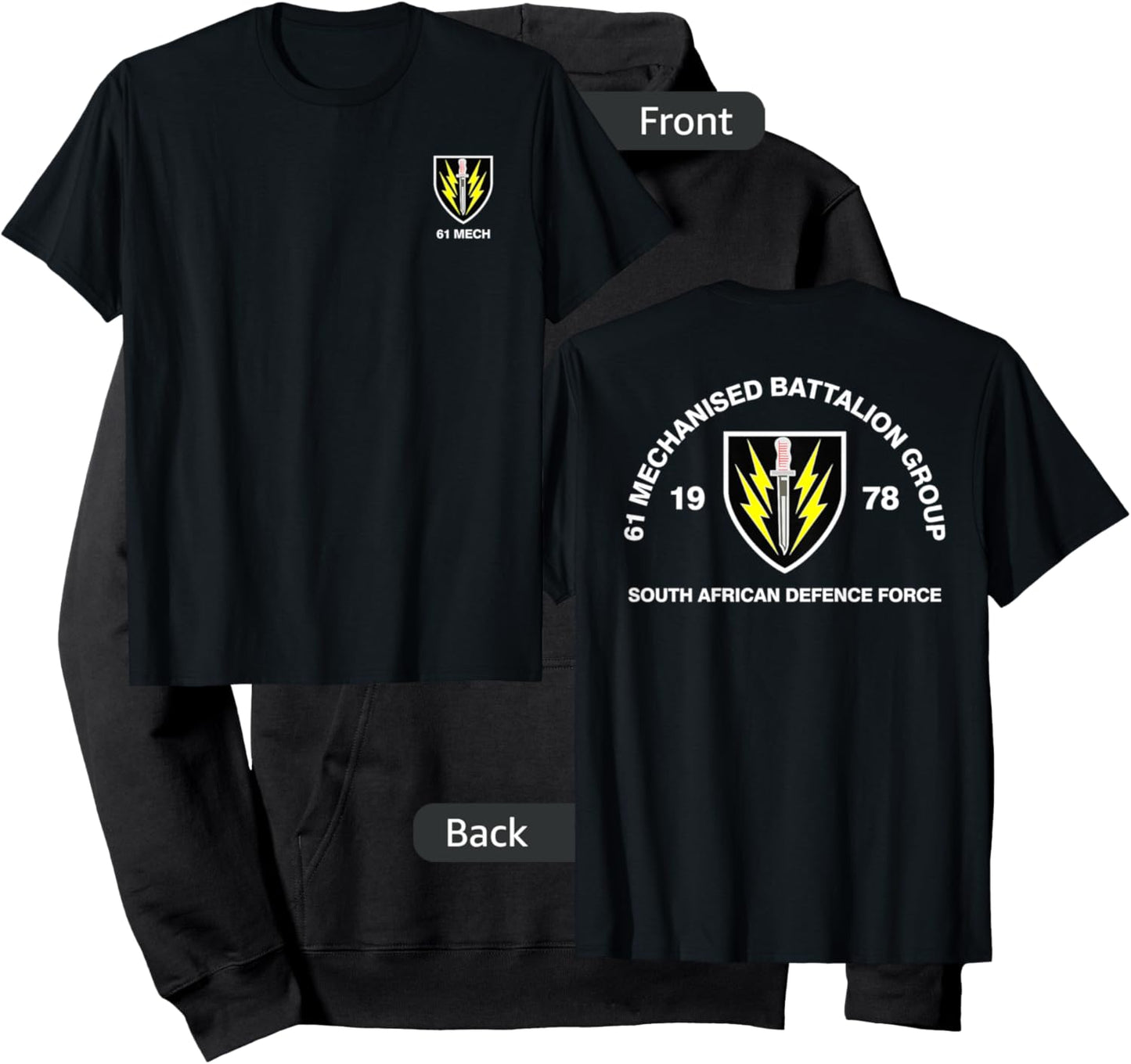 61 Mech Battalion South African Army Military Hoodie - Hoodie | Black