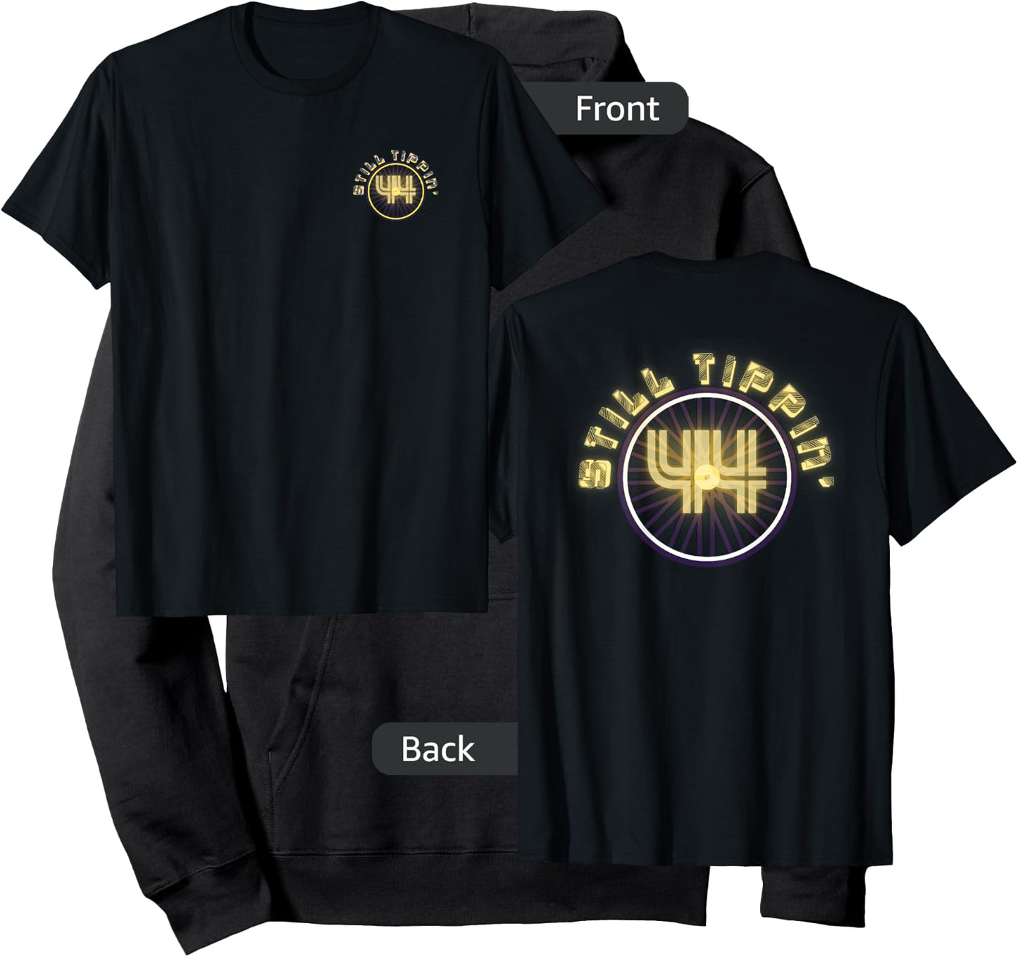 Still Tippin - 44's - Chrome Gold Plated Rims Hoodie - Hoodie | Black