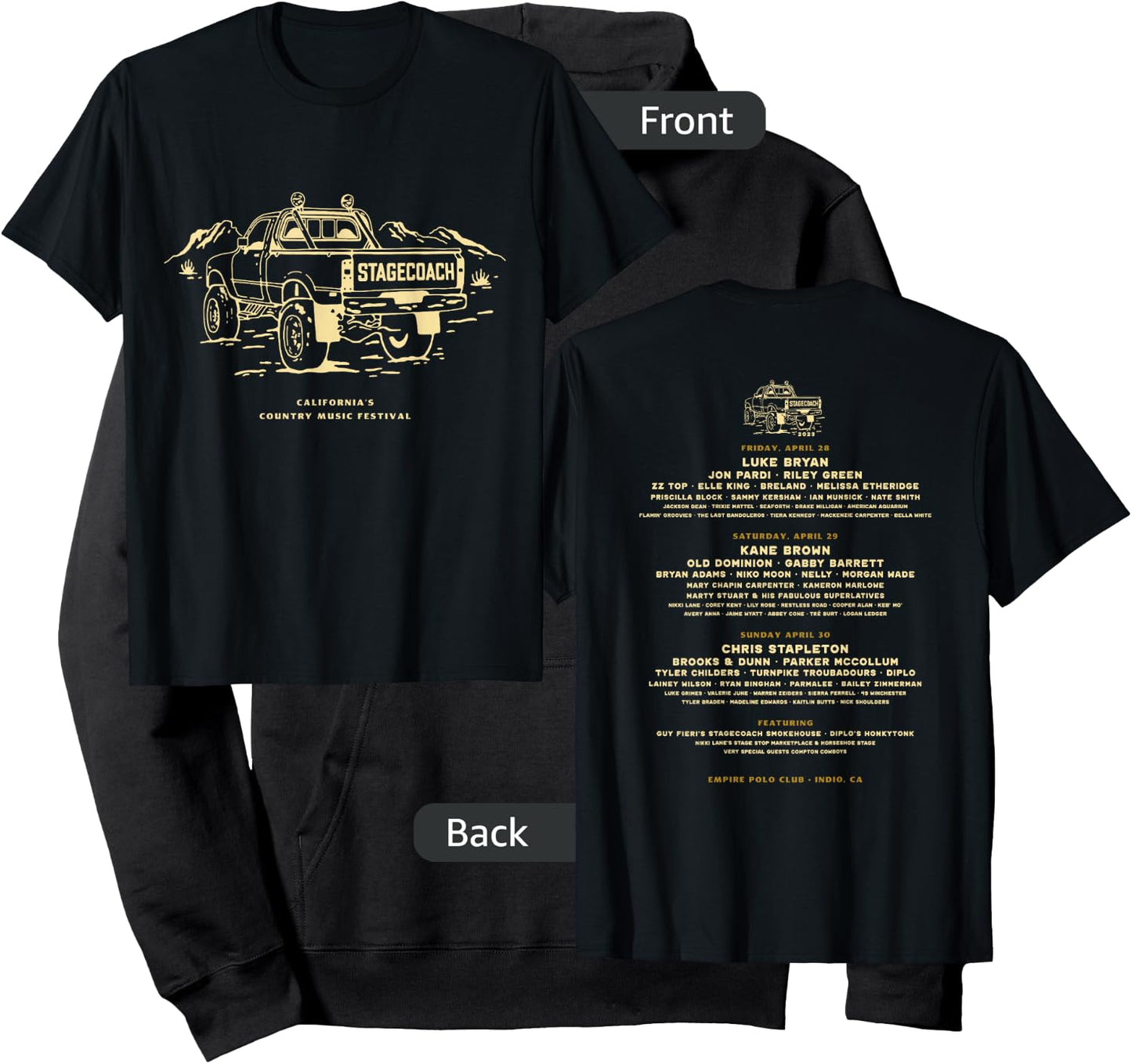 Official Stagecoach Truck Lineup Hoodie - Hoodie | Black