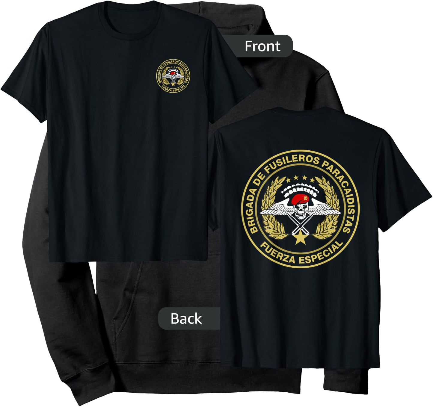 Mexico Parachute Rifle Brigade Paratrooper Airborne Hoodie - Hoodie | Black