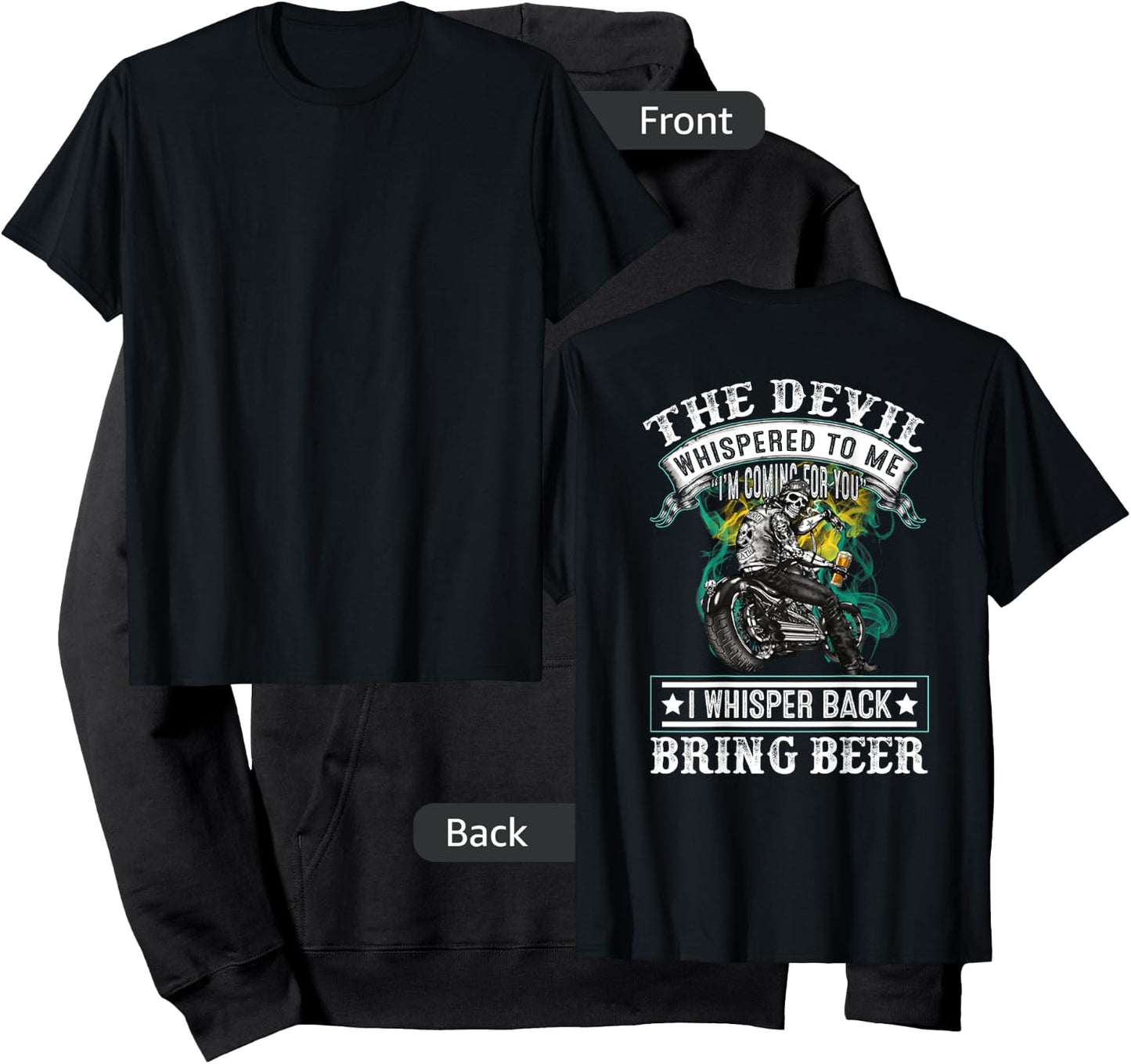The devil whispered to me I'm coming for you Hoodie - Hoodie | Black