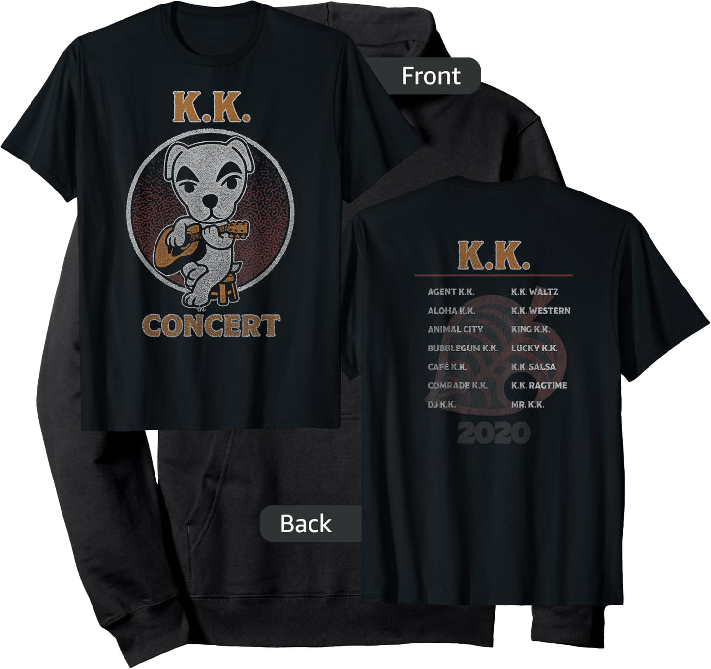 Animal Crossing: New Horizons K.K. Slider In Concert Vintage Hoodie - Hoodie | Black