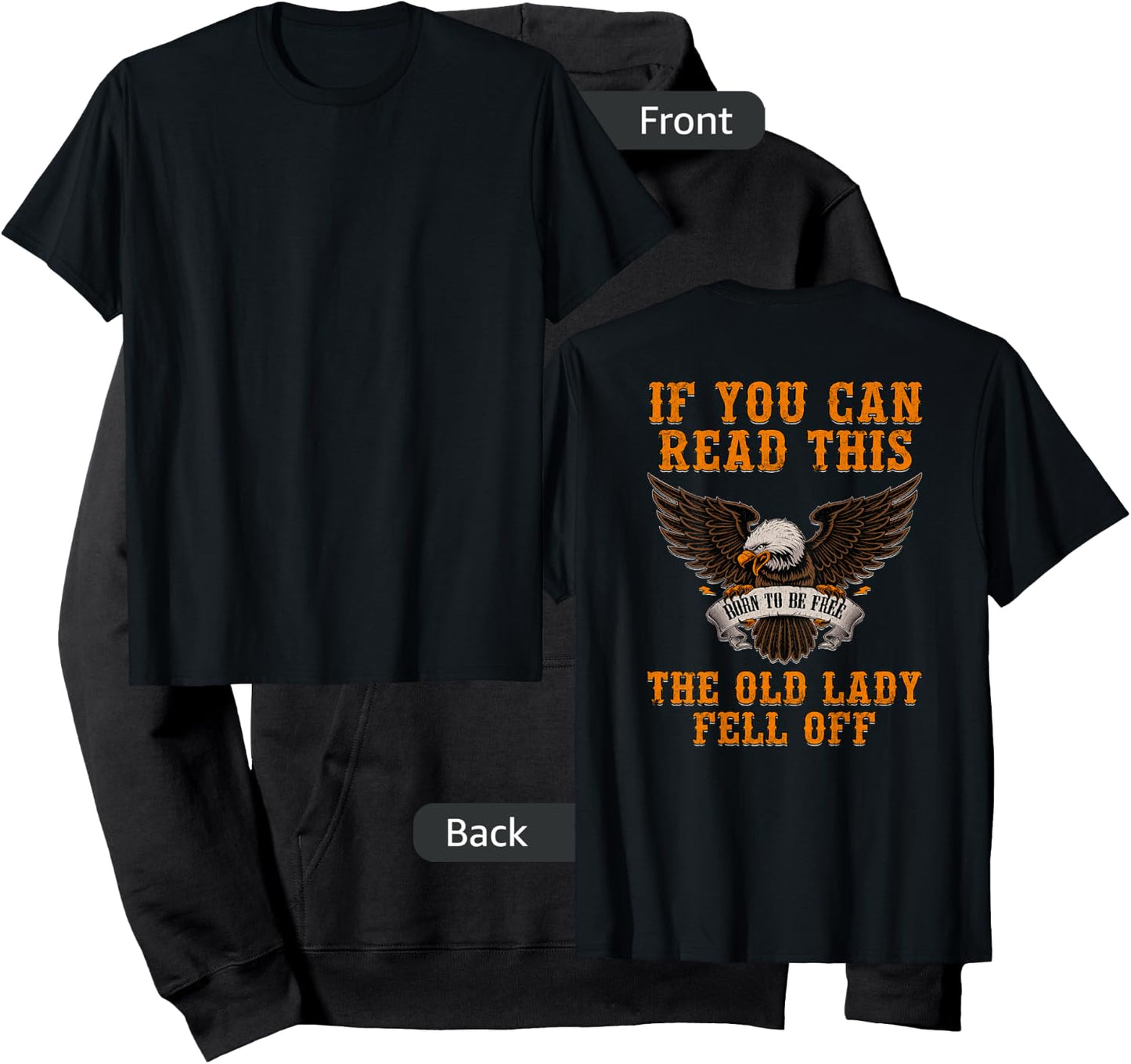 If You Can Read This The Old Lady Fell Off Hoodie - Hoodie | Black