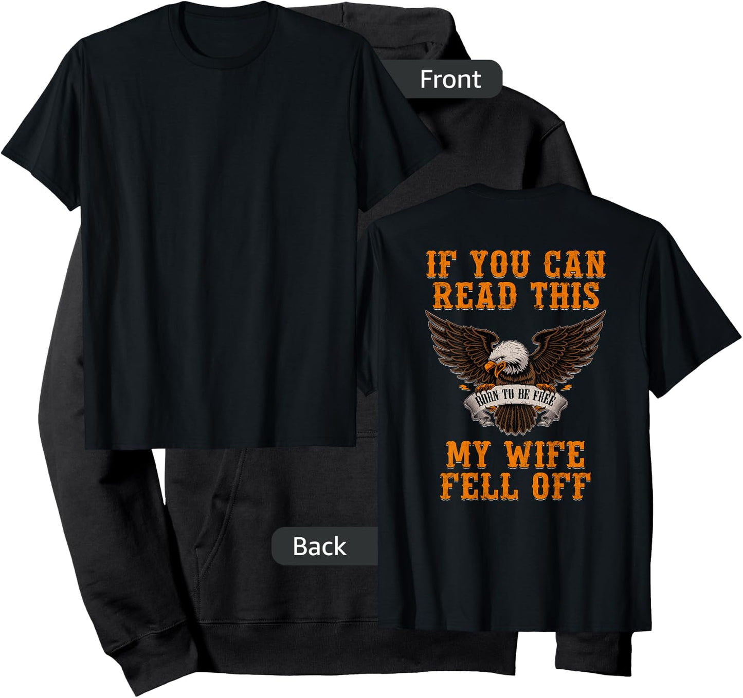 If You Can Read This My Wife Fell Off Hoodie - Hoodie | Black