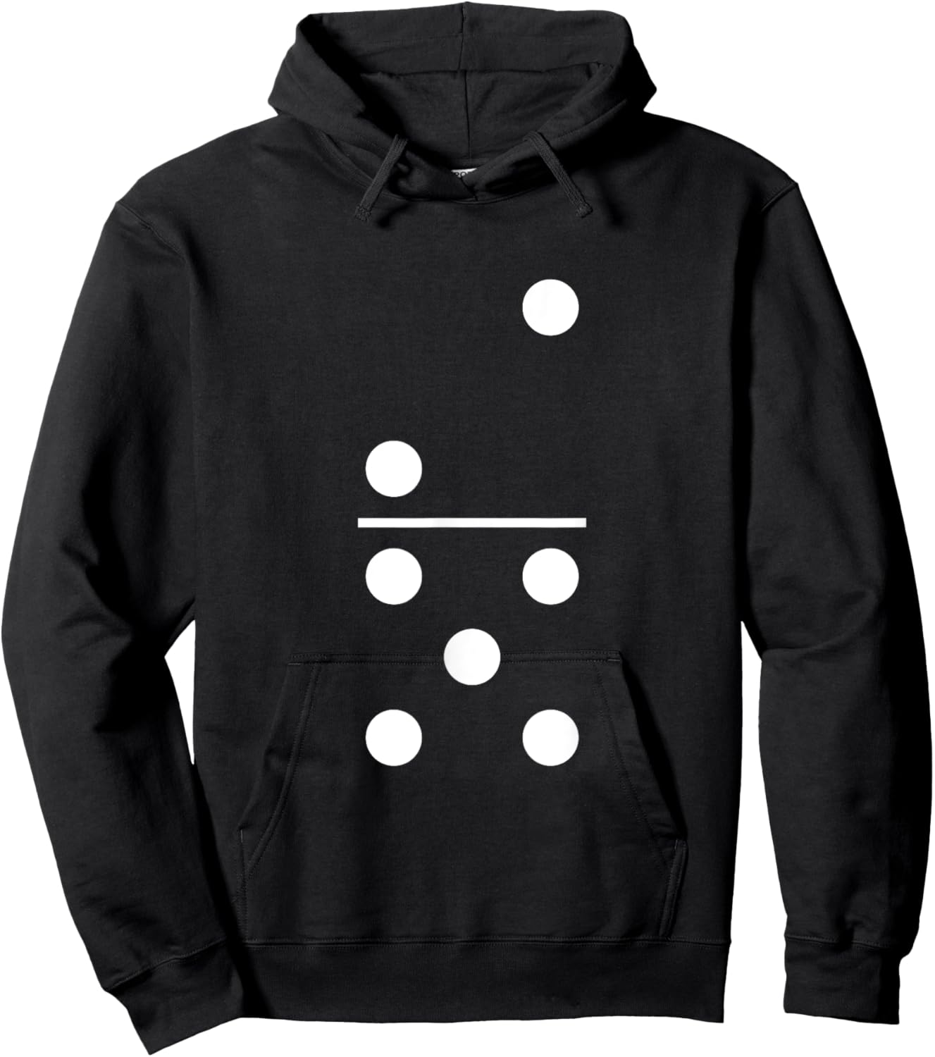 Two Five Domino 2 and 5 White Dots 2-5 Weekend Games 2/5 Hoodie - Hoodie | Black