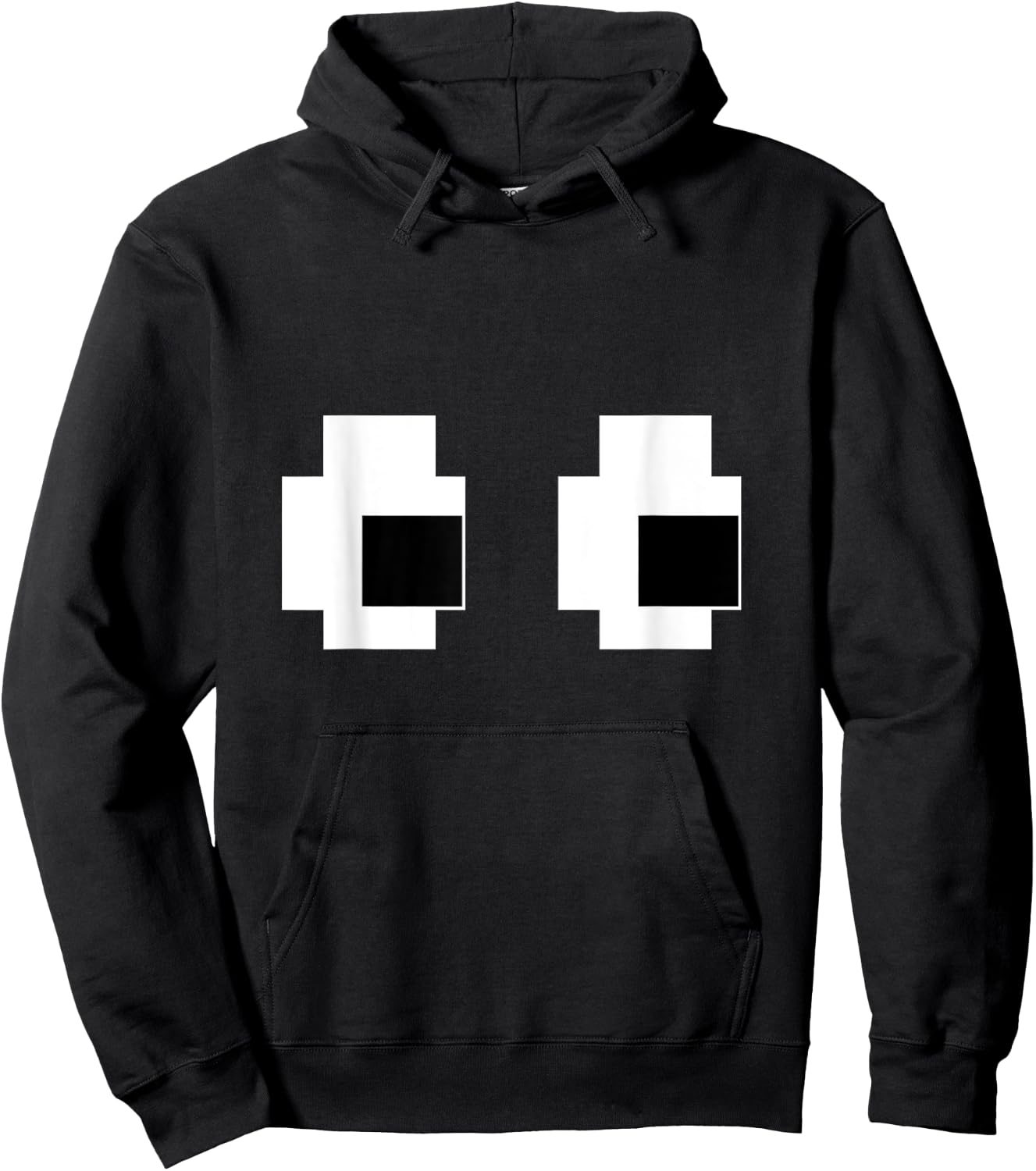 Retro Arcade Game Ghost Eyes 80s Halloween Group Costume Hoodie - Hoodie | Black