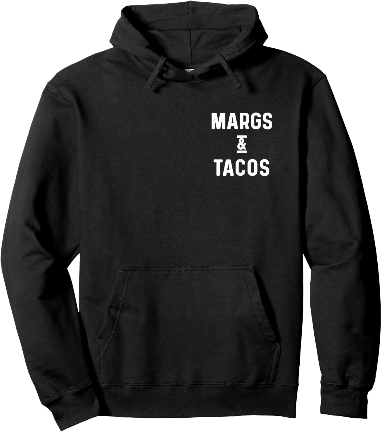 Margs and Tacos Funny Vacation Travel Honeymoon Party Fiesta Hoodie - Hoodie | Black