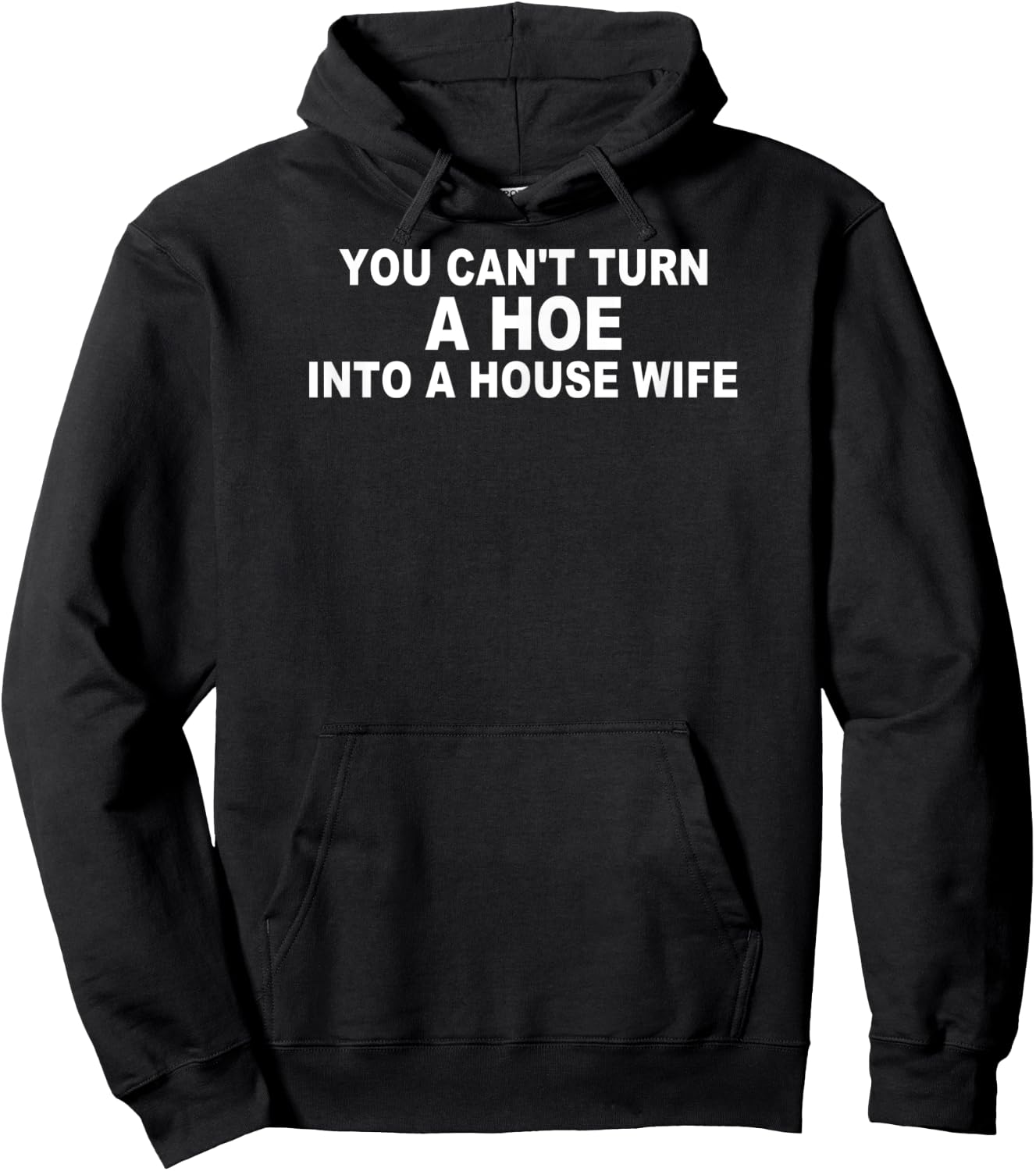 You Can't Turn A Ho Into A House Wife Housewife Gift Hoodie - Hoodie | Black