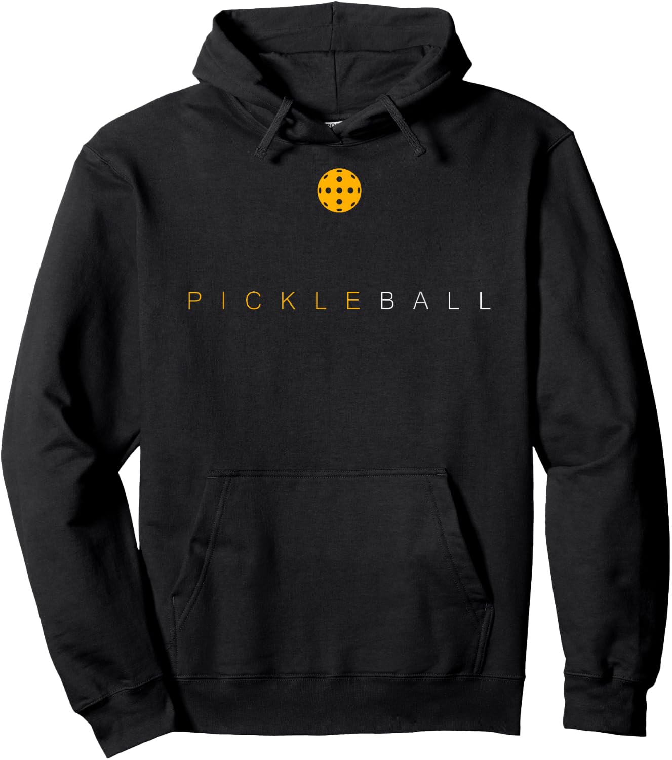 Pickleball - Stylish - Simplistic - Minimalist Pickleball Hoodie - Hoodie | Black