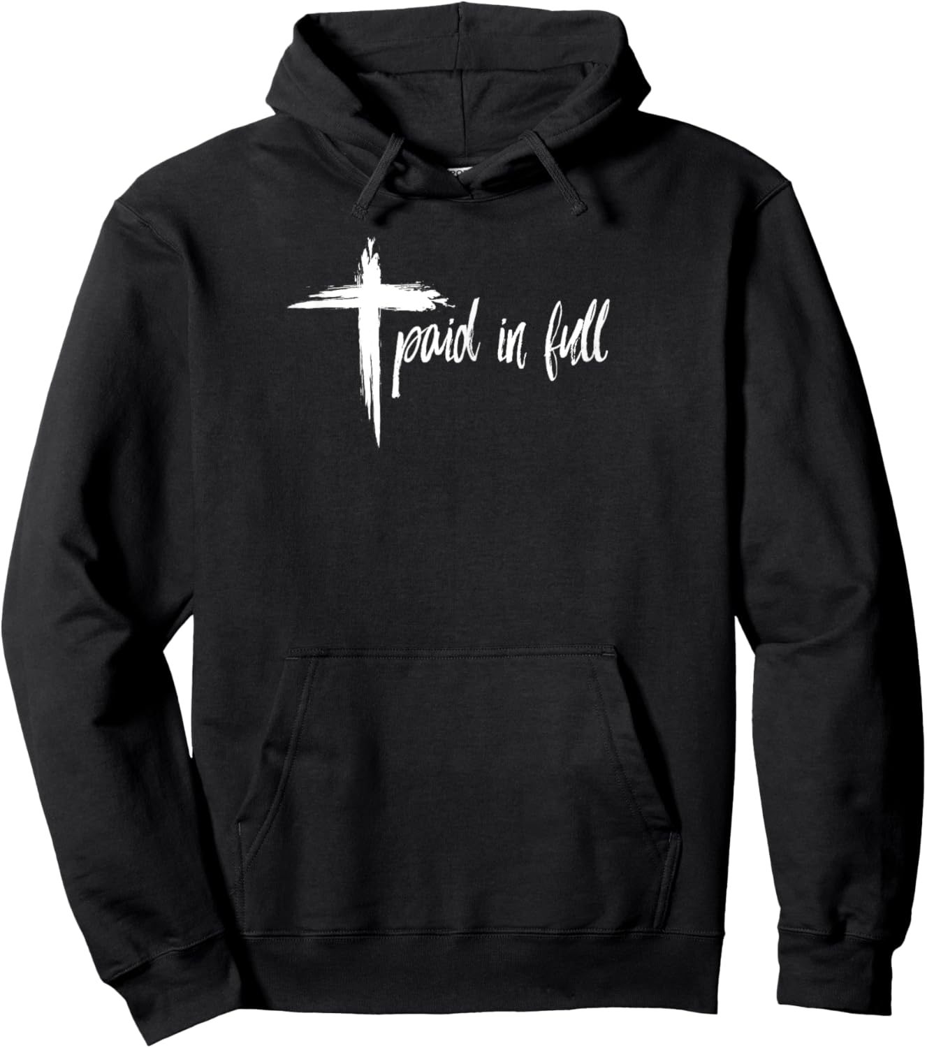 PAID IN FULL Christian T Shirt Hoodie - Hoodie | Black
