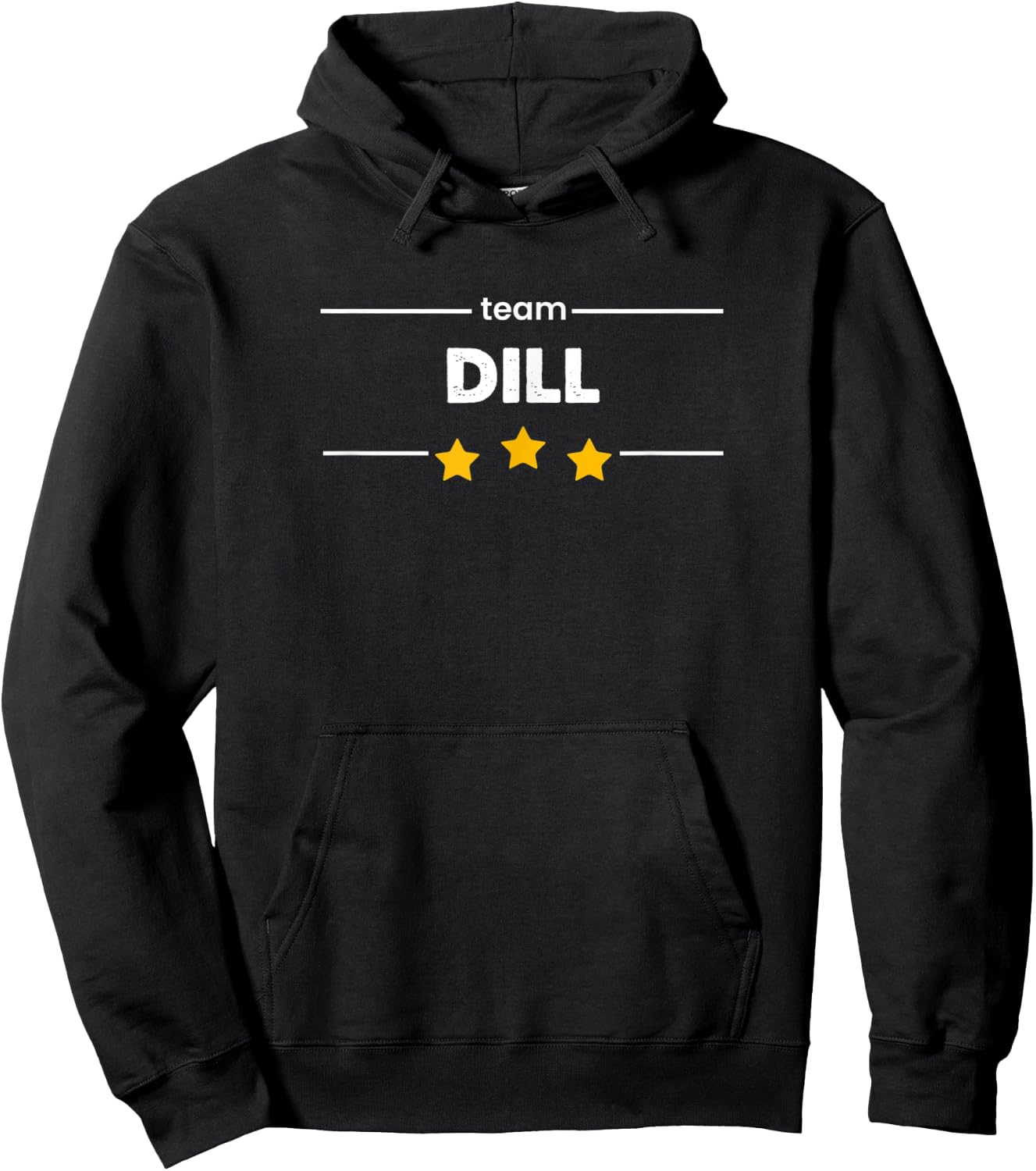 DILL Family Surname | TEAM DILL | Last Name Hoodie - Hoodie | Black
