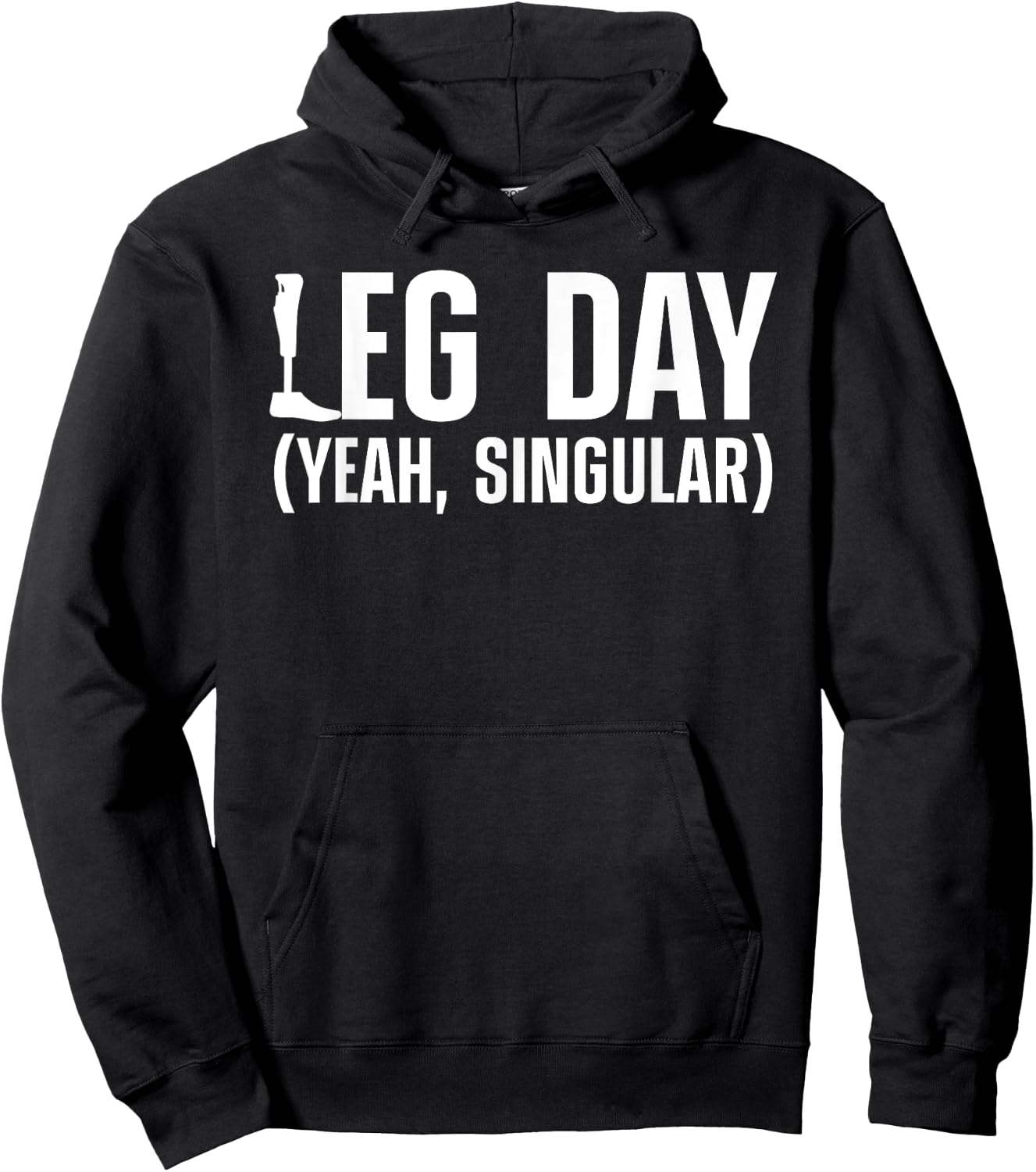 Cool Amputee Women Leg Day Gym Amputation Prosthetic Hoodie - Hoodie | Black
