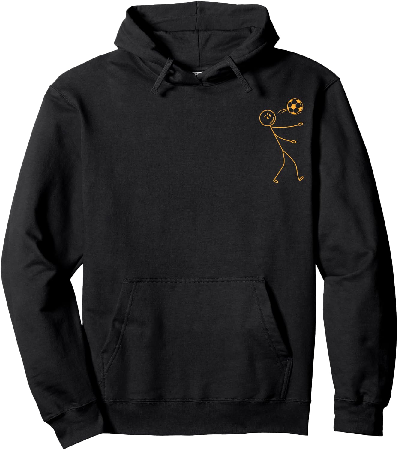 Soccer Stick Figure Soccer Player Funny Stick Figure Soccer Hoodie - Hoodie | Black