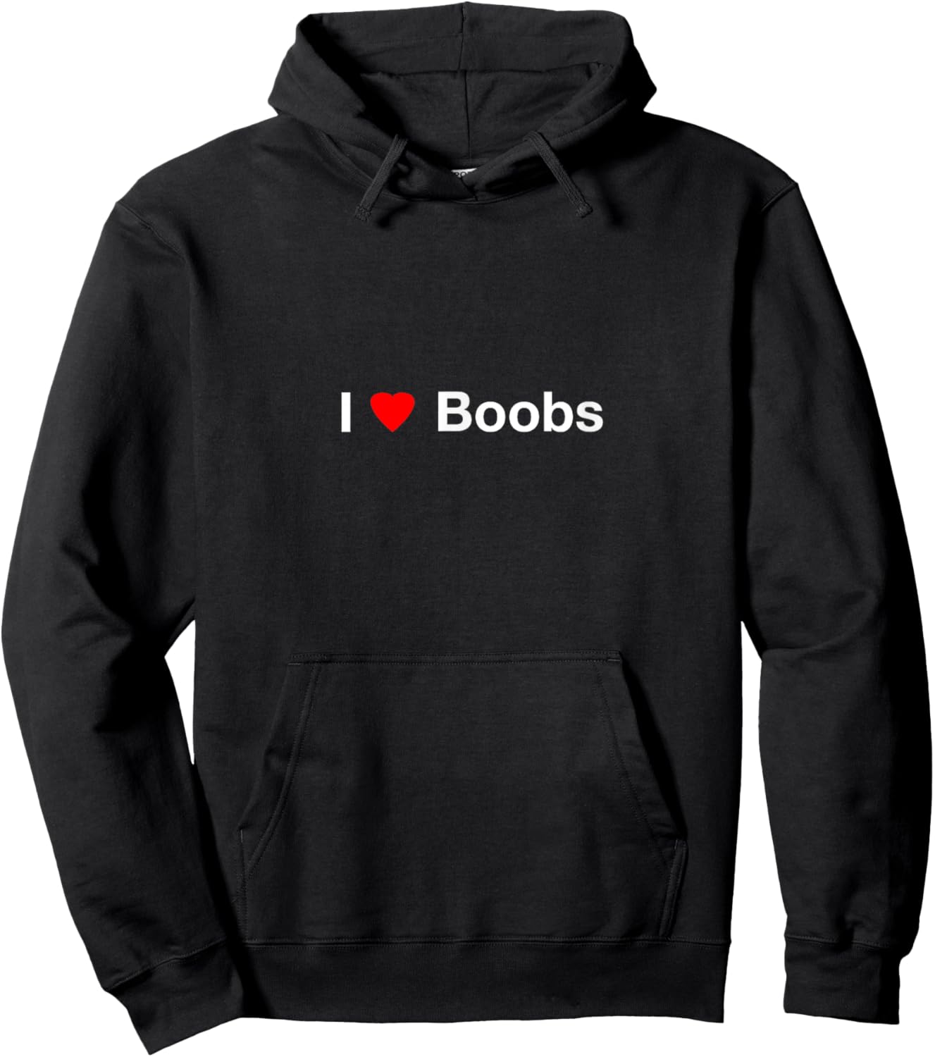 I Heart Boobs Hoodie - Hoodie | Black