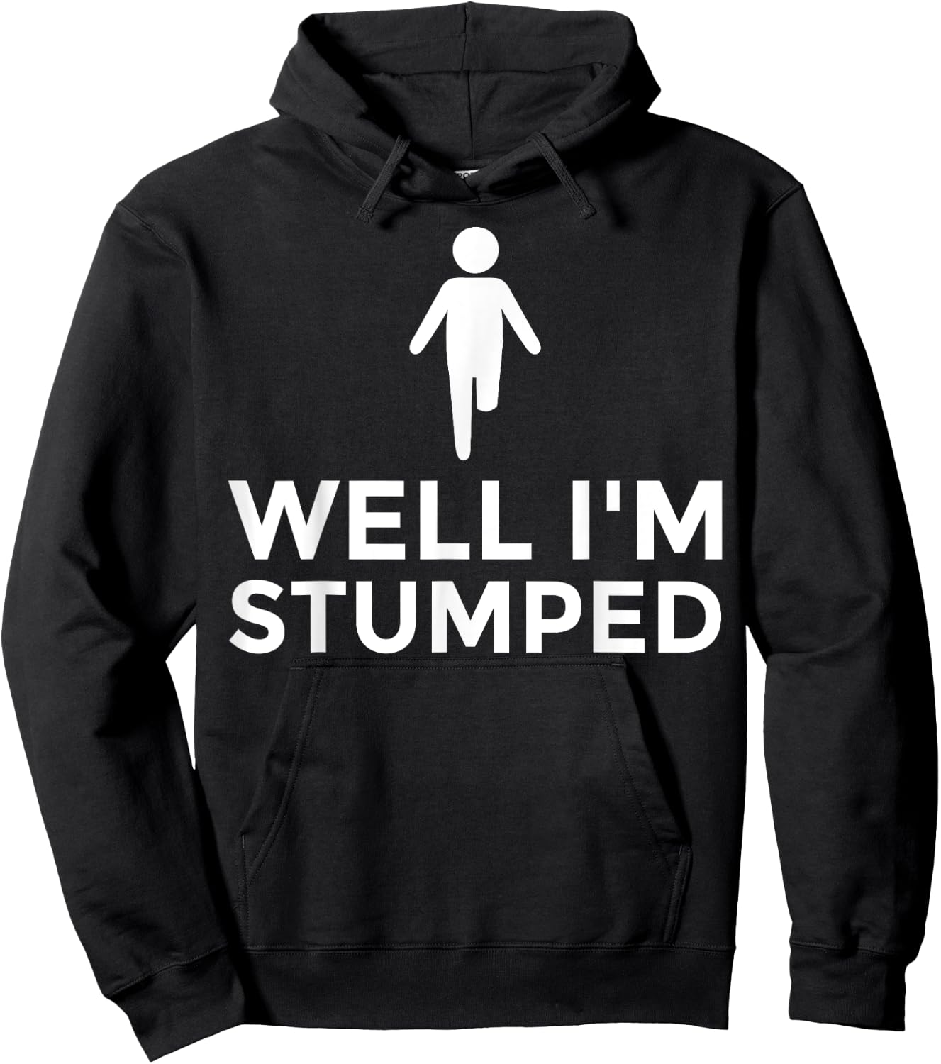 Funny Amputee Disability Prosthetic Legs Amputated Men Women Hoodie - Hoodie | Black