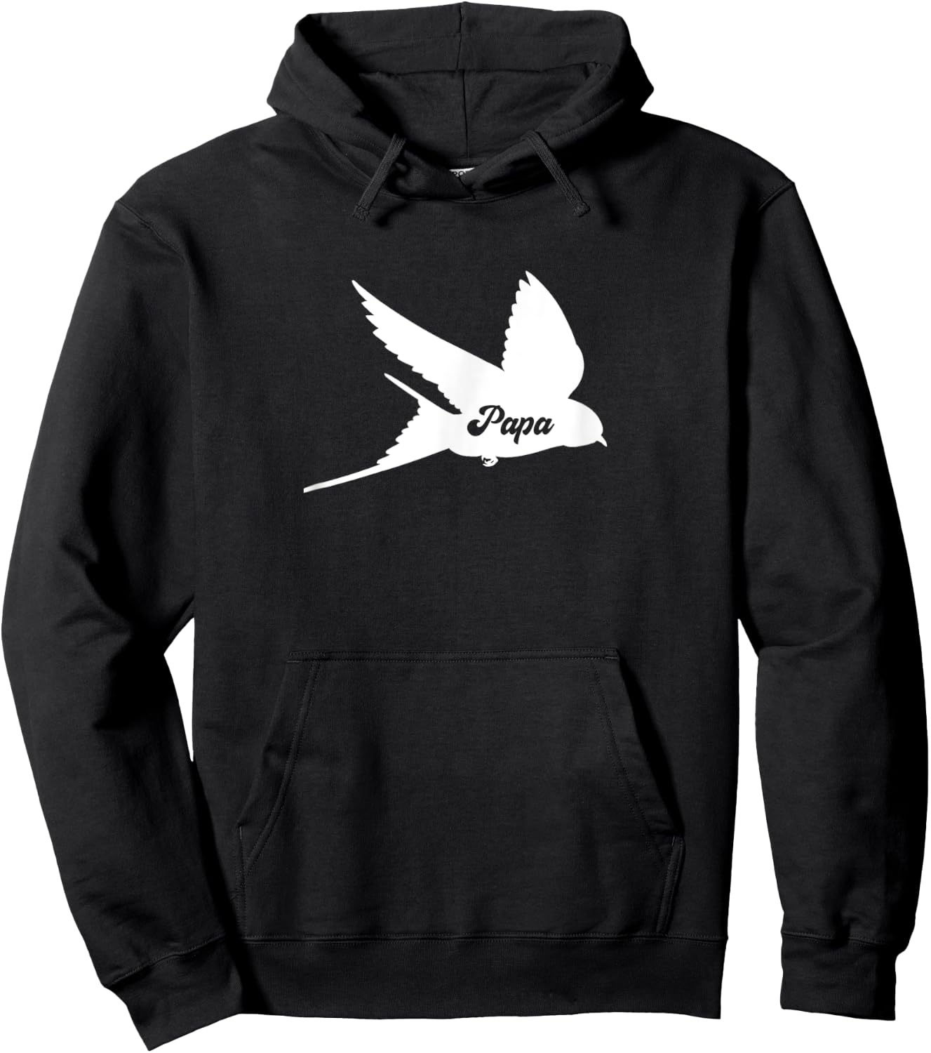 Papa Humming Bird Dad Funny Family Matching Hoodie - Hoodie | Black